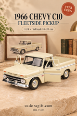 Motormax 1966 Chevrolet C10 Fleetside Pickup 1:24 Metal Model Araba