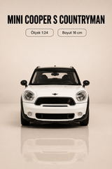 Mini Cooper S Countryman Beyaz 1:24 Ölçek 16 cm Metal Model Araba