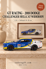 Motormax GT Racing 2018 Dodge Challenger Hellcat Widebody 1:24 Metal Model Araba – MM-73792 – Sol görünüm