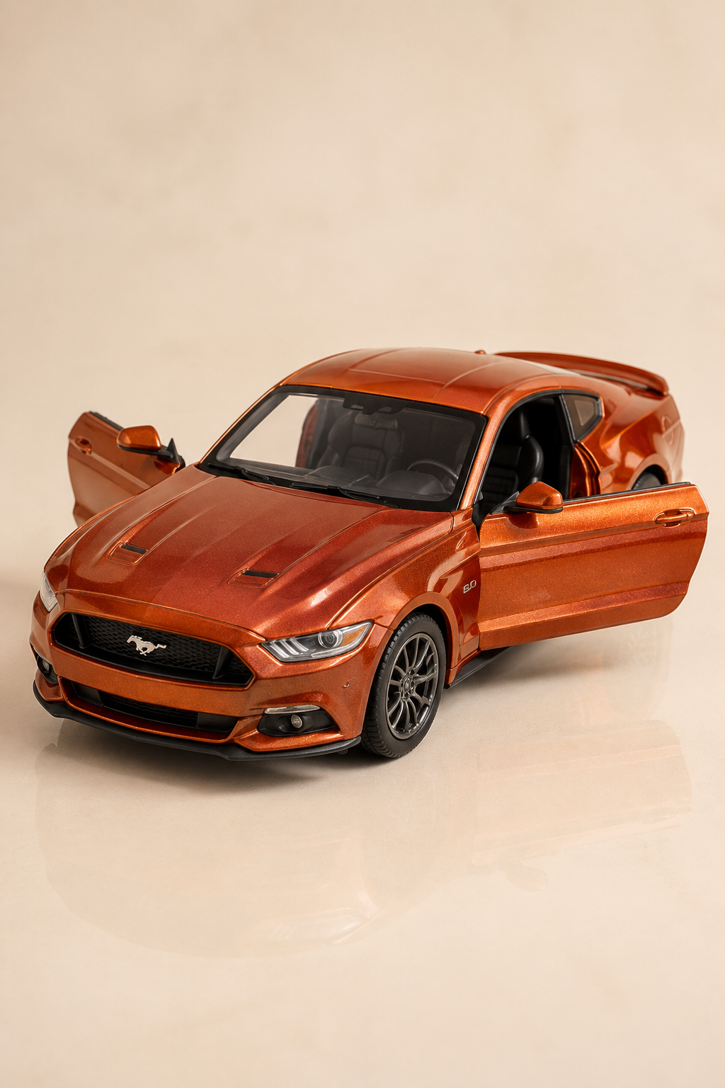 2015 Ford Mustang GT Metal Çek Bırak Araç 12 cm - 4 Renk Seçeneği