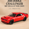Motormax 2018 Dodge Challenger SRT Hellcat Widebody 1:24 Metal Model Araba