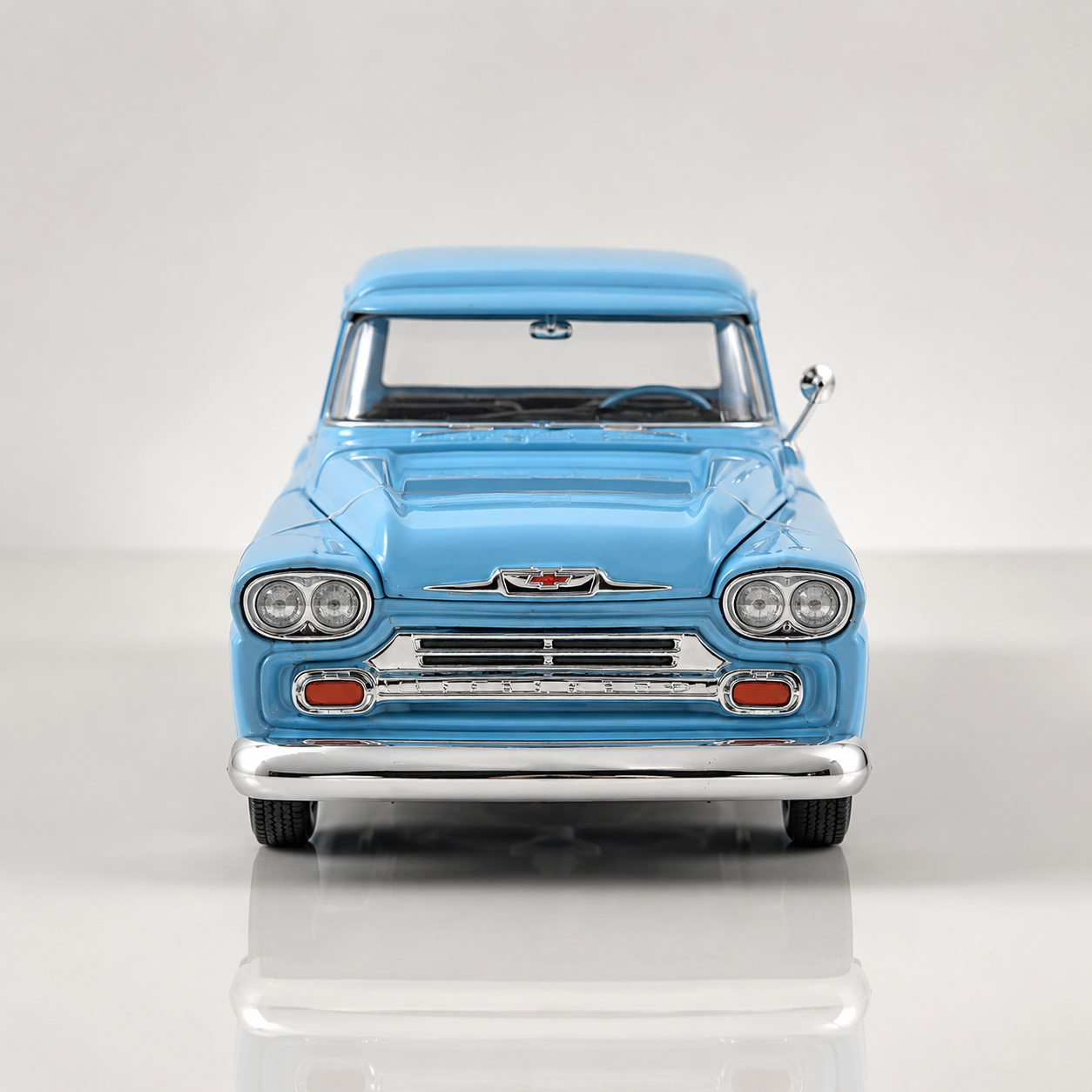 1958 Chevy Apache Fleetside Pickup 1:24 Seri Nostaljik Metal Araba