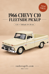 Motormax 1966 Chevrolet C10 Fleetside Pickup 1:24 Metal Model Araba