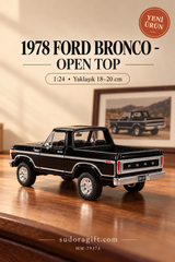 Motormax 1978 Ford Bronco Open Top 1:24 Metal Model Araba – MM-79374 – Arka görünüm
