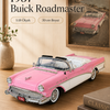1957 Buick Roadmaster Pembe Beyaz Cabrio 1:18 Ölçek 30 cm Model Araba