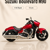 Suzuki Boulevard M90 1:18 Ölçek Koleksiyonluk Model Motosiklet – 13 cm