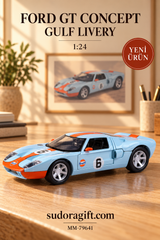 Motormax Gulf Ford GT Concept 1:24 Metal Model Araba – MM-79641 – Sol Gorunum