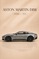 Aston Martin DB11 Metalik Gri 1:24 Ölçek 19 cm Model Araba