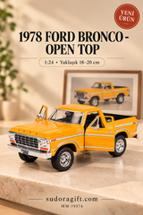 Motormax 1978 Ford Bronco Open Top 1:24 Metal Model Araba
