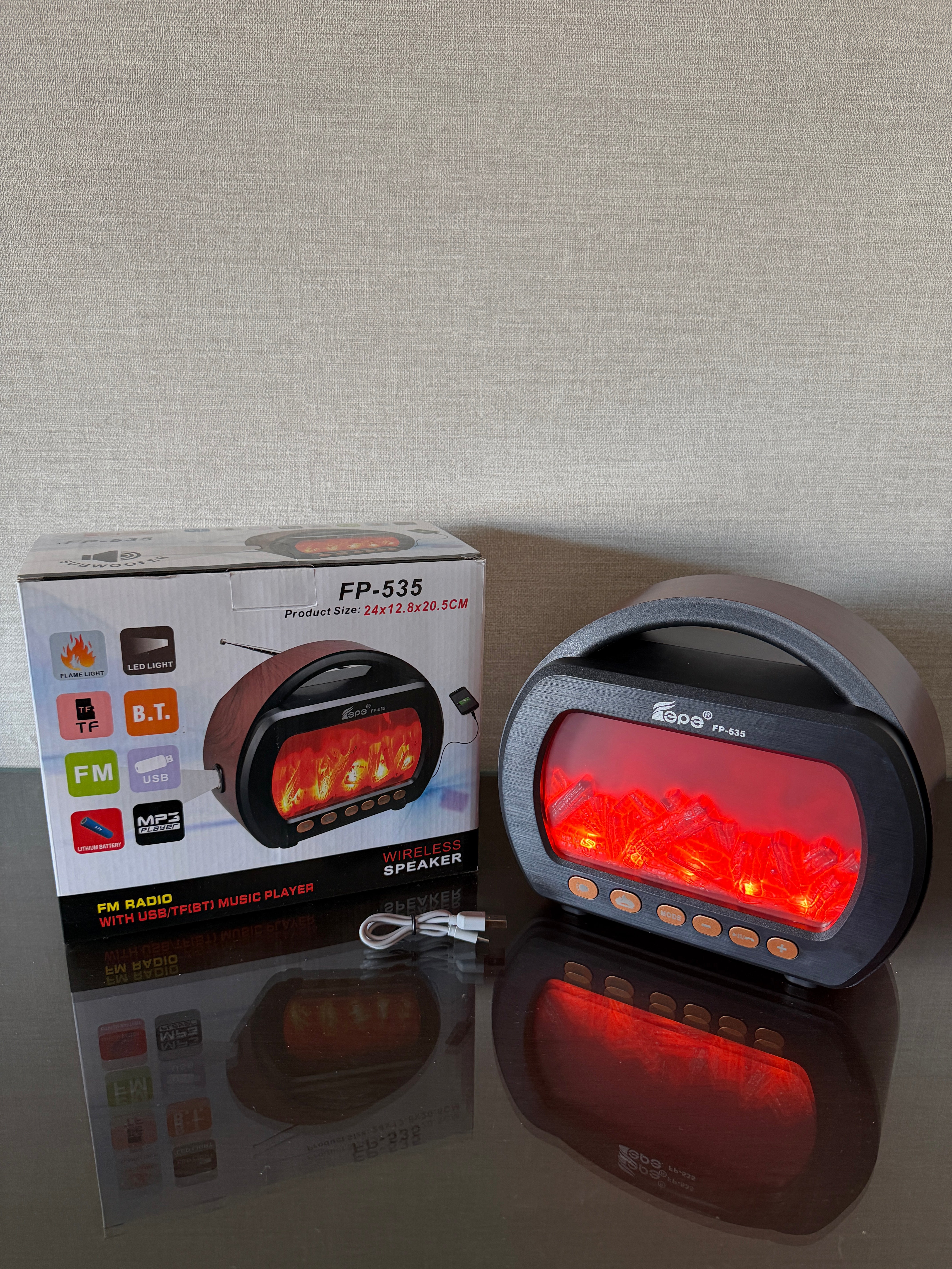 FP-535 Şömine Görünümlü Nostaljik Radyo - El Fenerli Model