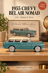 Motormax 1955 Chevrolet Bel Air Nomad 1:24 Metal Model Araba – MM-73248 – Sağ görünüm