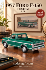 Motormax 1977 Ford F-150 Custom 1:24 Metal Model Araba – MM-79386 – Arka Gorunum