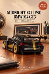 Motormax Midnight Eclipse BMW M4 GT3 1:24 Metal Model Araba