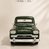1958 GMC 100 Wideside Pickup Koyu Yeşil 1:24 Ölçek 18 cm Model Araba