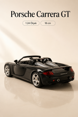 Porsche Carrera GT Siyah 1:24 Ölçek 18 cm Koleksiyonluk Model Araba