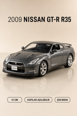 2009 Nissan GT-R R35 Metal Çek Bırak Araç 12 cm - 4 Renk Seçeneği