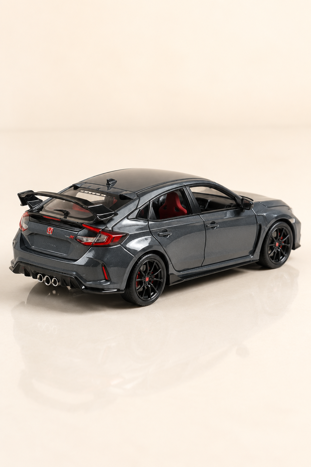 2024 Honda Civic Type R Metal Çek Bırak Araç 12 cm - 4 Renk Seçeneği