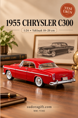 Motormax 1955 Chrysler C300 1:24 Metal Model Araba
