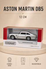 Aston Martin DB5 12 cm Lisanslı Kutulu Metal Model Araba - Gümüş
