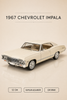 1967 Chevrolet Impala Metal Çek Bırak Araç 12 cm - 4 Renk Seçeneği