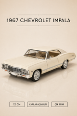 1967 Chevrolet Impala Metal Çek Bırak Araç 12 cm - 4 Renk Seçeneği