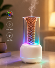 RGB Işıklı Dekoratif Hava Nemlendirici ve Aroma Difüzörü