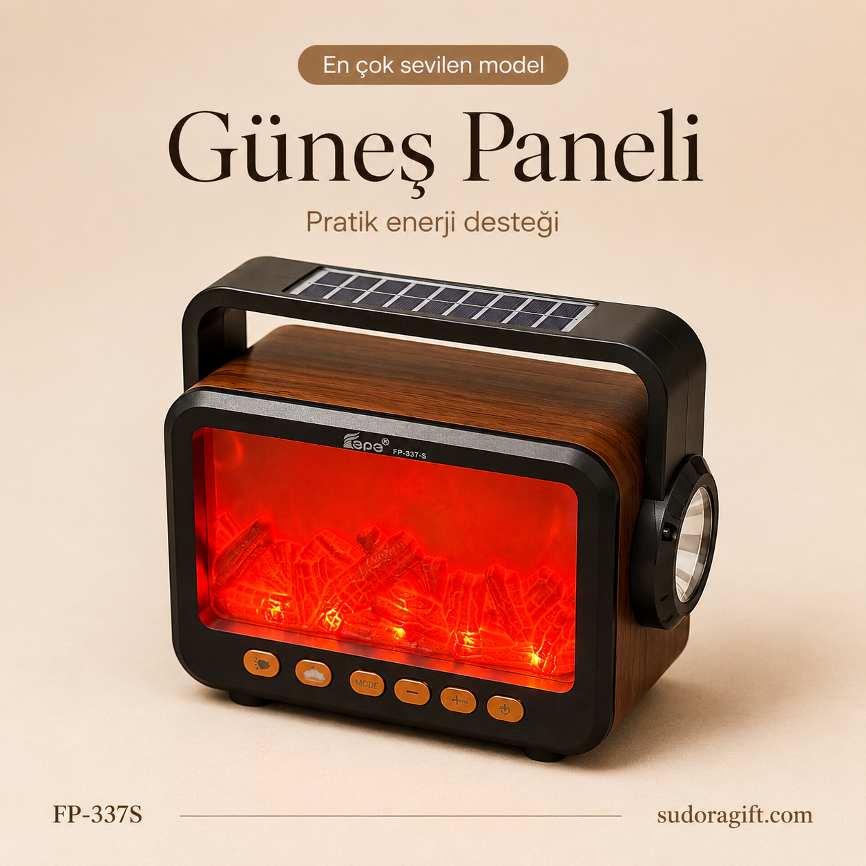 FP-337-S Şömine Görünümlü Bluetooth Hoparlör