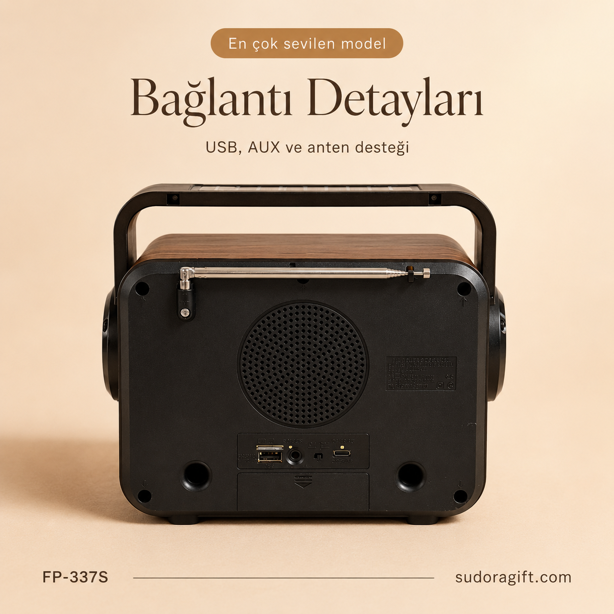 FP-337-S Şömine Görünümlü Bluetooth Hoparlör