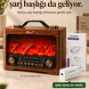 FP-821 Şömine Görünümlü FM Radyo & Bluetooth Hoparlör