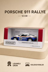 Porsche 911 Rallye 12 cm Lisanslı Kutulu Metal Model Araba