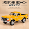 Motormax 1978 Ford Bronco Open Top 1:24 Metal Model Araba