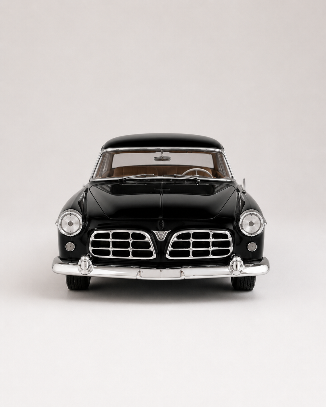 1955 Chrysler C300 - 1:24 Nostaljik Metal Araba - Siyah