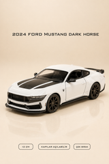 2024 Ford Mustang Dark Horse Metal Çek Bırak Araç 12 cm - 4 Renk Seçeneği