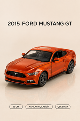 2015 Ford Mustang GT Metal Çek Bırak Araç 12 cm - 4 Renk Seçeneği