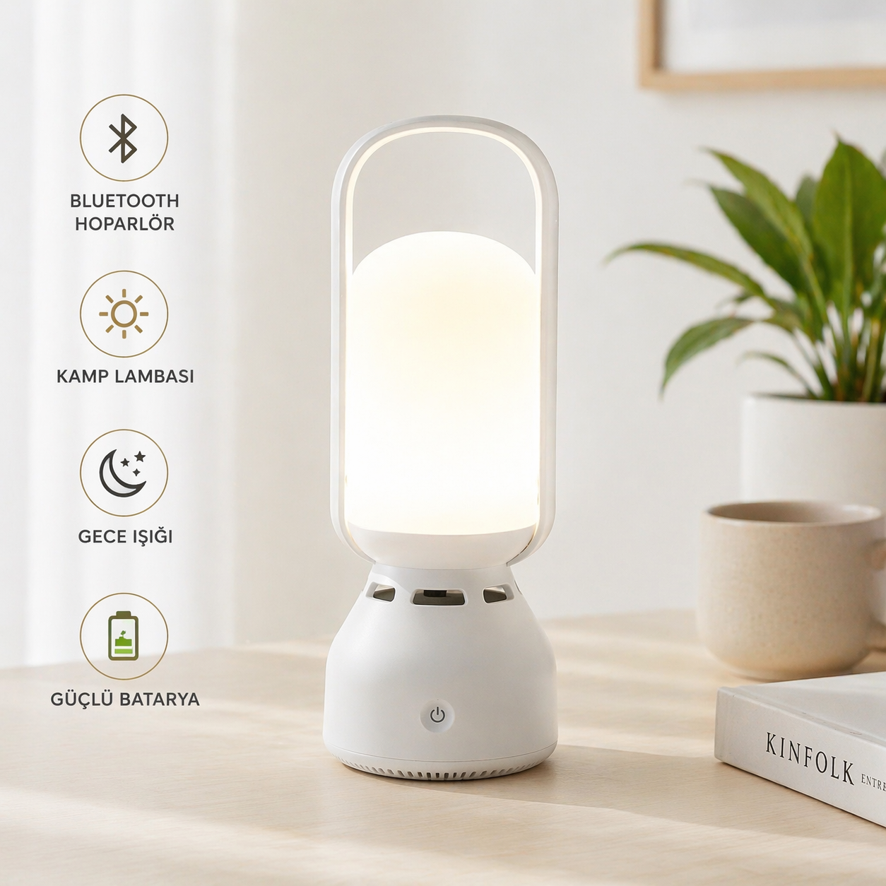 Çok Renkli Bluetooth Müzikçalar & Gece Lambası