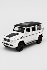 Lüks SUV Serisi - Off Road Model 1:24 Işıklı Çek-Bırak - Beyaz