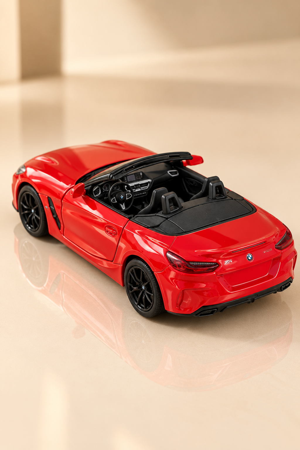 BMW Z4 Cabrio 12 cm Çek Bırak Metal Model Araba - Renk Seçenekli