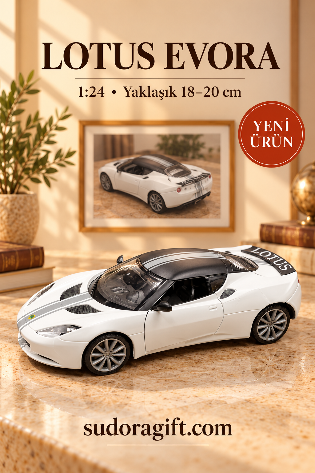 Motormax GT Racing Lotus Evora GT4 1:24 Metal Model Araba