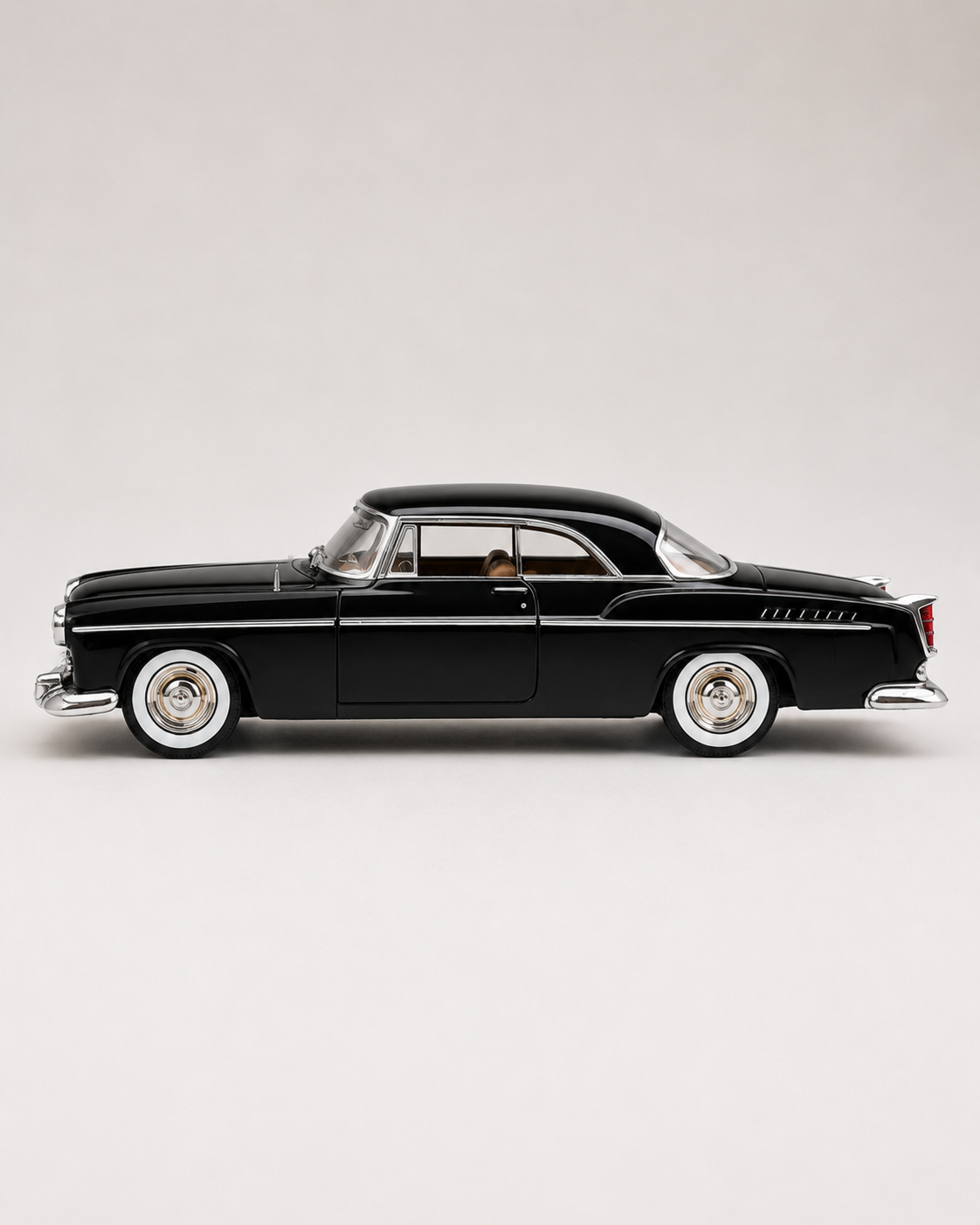 1955 Chrysler C300 - 1:24 Nostaljik Metal Araba - Siyah