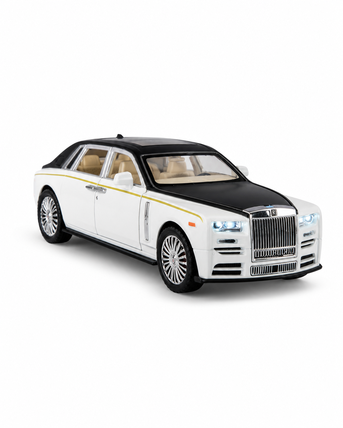 Prestij Serisi - Klasik Sedan 1:24 Metal Işıklı Çek-Bırak Araba