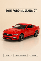 2015 Ford Mustang GT Metal Çek Bırak Araç 12 cm - 4 Renk Seçeneği