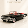 1960 Chevrolet Impala Siyah Cabrio 1:18 Ölçek 30 cm Model Araba