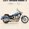 2011 Yamaha Raider S 1:18 Ölçek Koleksiyonluk Model Motosiklet – 13 cm