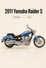 2011 Yamaha Raider S 1:18 Ölçek Koleksiyonluk Model Motosiklet – 13 cm