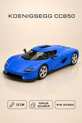 Koenigsegg CC850 Metal Çek Bırak Araç 12 cm - 4 Renk Seçeneği