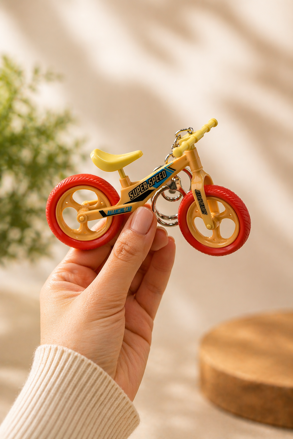 Mini Bisiklet Anahtarlık & Çanta Aksesuarı – Dönen Tekerlekli Model