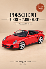 Motormax Porsche 911 Turbo Cabriolet 1:24 Metal Model Araba – MM-73348 – Ana görsel