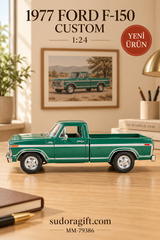 Motormax 1977 Ford F-150 Custom 1:24 Metal Model Araba – MM-79386 – Sol Gorunum