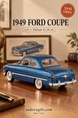 Motormax 1949 Ford Coupe 1:24 Metal Model Araba – MM-73213 – Arka görünüm