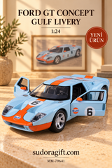 Motormax Gulf Ford GT Concept 1:24 Metal Model Araba – MM-79641 – Kapilari Acik
